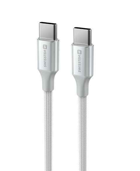Swissten Textile II Type-C USB Cable - 71528204 - 1.5 Meter - White