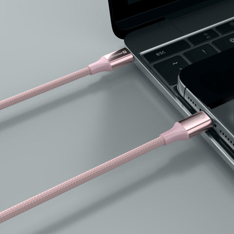 Swissten Textile II USB-C To Lightning Cable - 71529205 - 1.5 Meter - Pink
