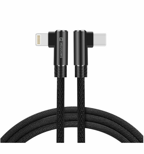 Swissten Arcade Gaming Type-C to Lightning Cable - 71529900 - 1.2m - Black