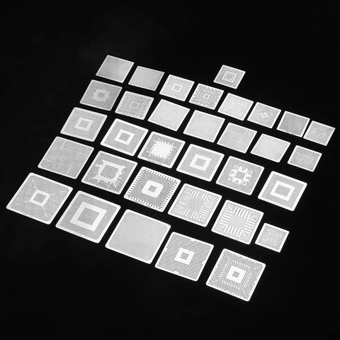 Universal 33pcs High Exactness BGA Reballing Stencils