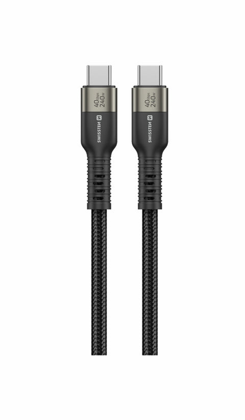 Swissten USB-C 4.0 Video Data Cable (240W) - 72501204 - 1.5 Meter