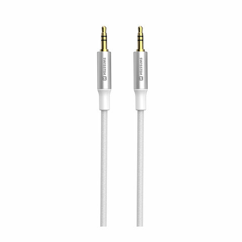 Swissten 3.5mm Jack to Jack Audio Cable - 73501216 - 1.5 Meter - White