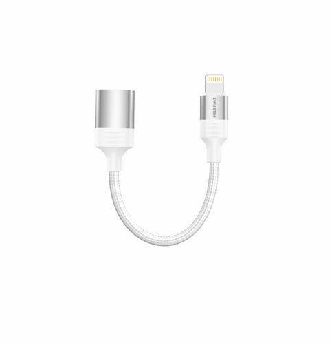 Swissten USB-A To Lightning OTG Adapter - 73501218 - 0.12m - White