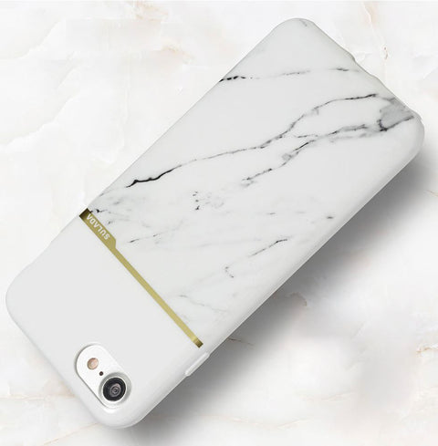 Apple iPhone 6G/iPhone 6S - Sulada Marble TPU Case - White