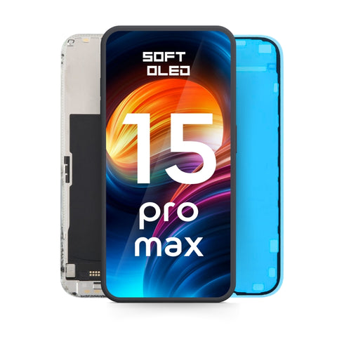 Apple iPhone 15 Pro Max LCD Display + Touchscreen - Soft OLED - 120Hz - Black