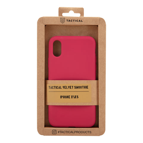 Tactical iPhone X/iPhone XS Velvet Smoothie Cover - 8596311114779 - Sangria