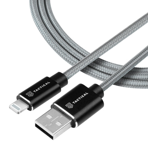 Tactical Fast Rope Kevlar Cable USB-A/USB-C - 8596311153129 - 2m - Grey