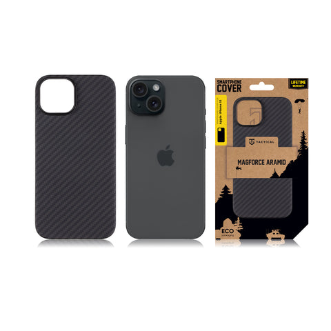 Tactical iPhone 15 MagForce Aramid Cover - 8596311221248 - Black