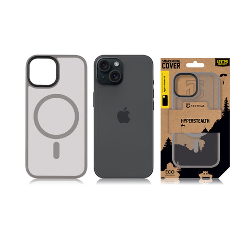 Tactical iPhone 15 MagForce Hyperstealth Cover - 8596311221293 - Light Grey