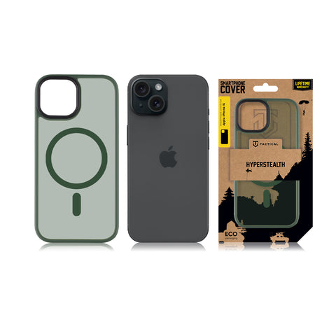 Tactical iPhone 15 MagForce Hyperstealth Cover - 8596311221316 - Forest Green