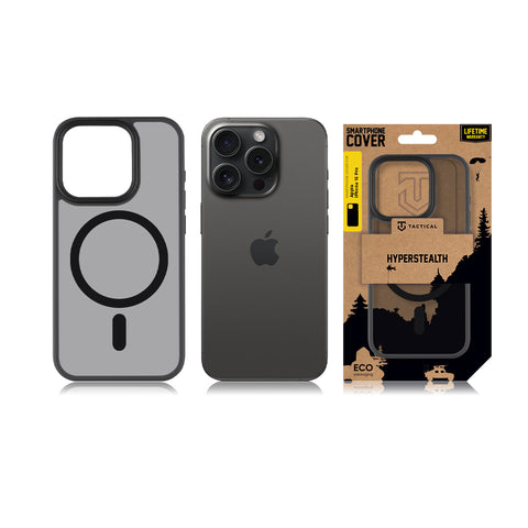 Tactical iPhone 15 Pro MagForce Hyperstealth Cover - 8596311221323 - Asphalt