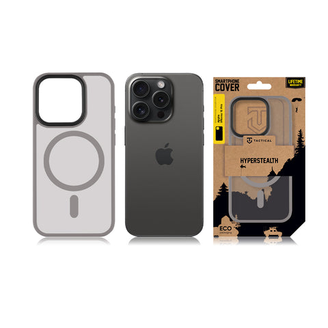 Tactical iPhone 15 Pro MagForce Hyperstealth Cover - 8596311221330 - Light Grey