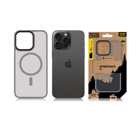 Tactical iPhone 15 Pro Max MagForce Hyperstealth Cover - 8596311221378 - Light Grey