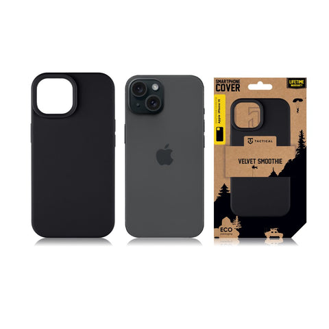 Tactical iPhone 15 Velvet Smoothie Cover - 8596311221729 - Asphalt