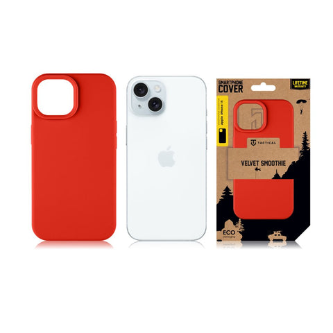 Tactical iPhone 15 Velvet Smoothie Cover - 8596311221781 - Chilli