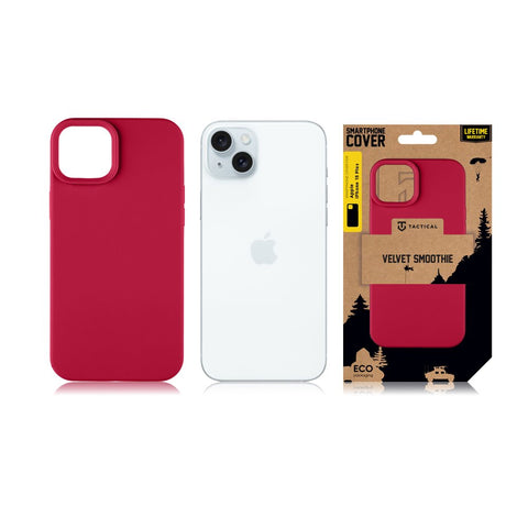 Tactical iPhone 15 Plus Velvet Smoothie Cover - 8596311221903 - Sangria