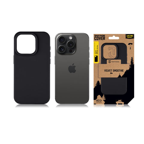 Tactical iPhone 15 Pro Velvet Smoothie Cover - 8596311221910 - Asphalt