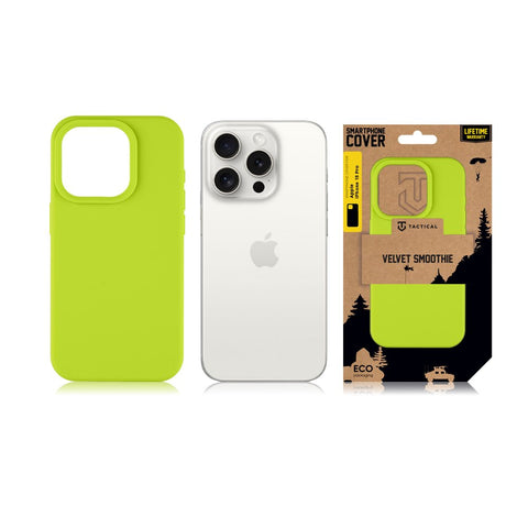 Tactical iPhone 15 Pro Velvet Smoothie Cover - 8596311221934 - Avocado