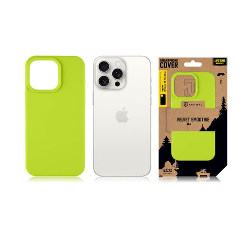 Tactical iPhone 15 Pro Max Velvet Smoothie Cover - 8596311222016 - Avocado
