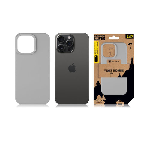 Tactical iPhone 15 Pro Max Velvet Smoothie Cover - 8596311222047 - Foggy