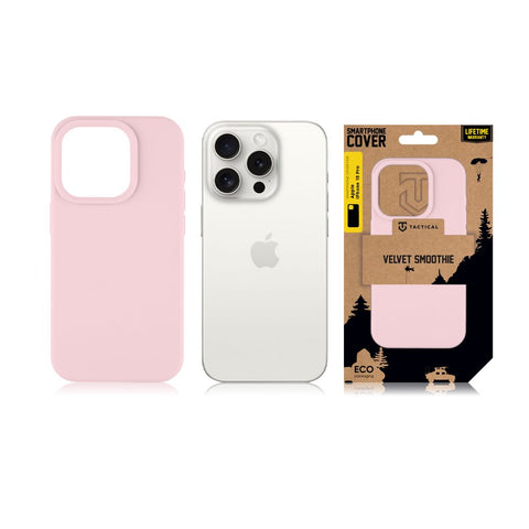 Tactical iPhone 15 Pro Velvet Smoothie Cover - 8596311222092 - Pink Panther