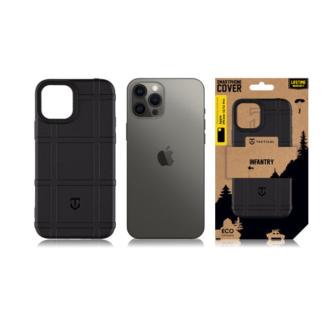 Tactical iPhone 12/iPhone 12 Pro Infantry Cover - 8596311224195 - Black