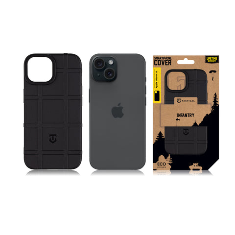 Tactical iPhone 15 Infantry Cover - 8596311224270 - Black