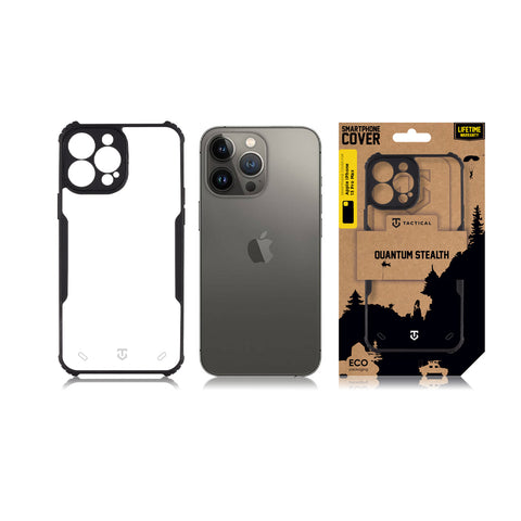 Tactical iPhone 13 Pro Max Quantum Stealth Cover - 8596311224386 - Clear Black
