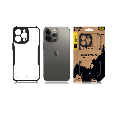 Tactical iPhone 13 Pro Quantum Stealth Cover - 8596311224393 - Clear Black