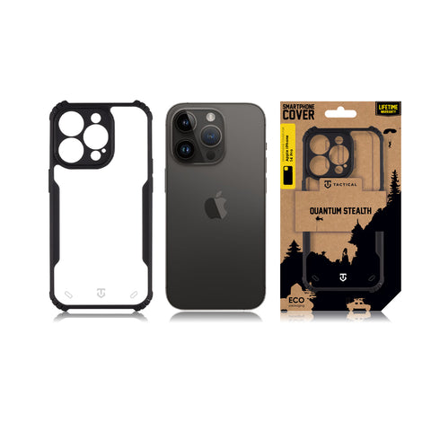 Tactical iPhone 14 Pro Quantum Stealth Cover - 8596311224423 - Clear Black
