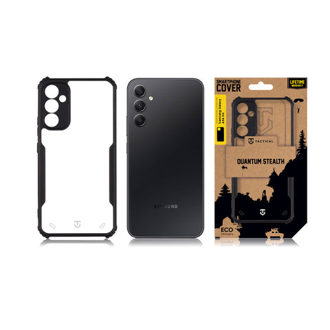 Tactical SM-A346B Galaxy A34 Quantum Stealth Cover - 8596311224508 - Clear Black
