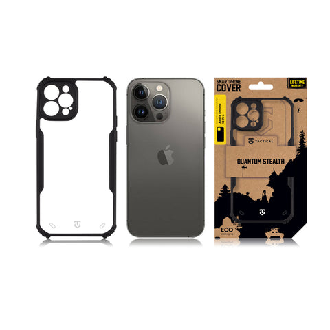 Tactical iPhone 12 Pro Quantum Stealth Cover - 8596311225741 - Clear Black