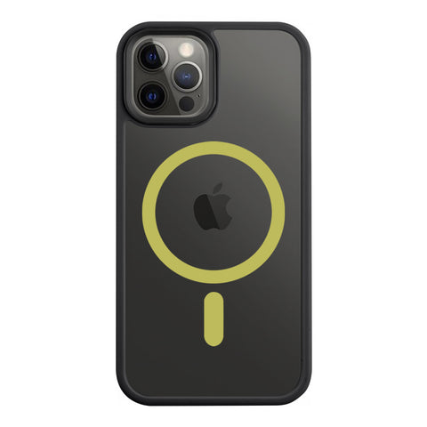 Tactical iPhone 12/iPhone 12 Pro Magforce Hyperstealth 2.0 Cover - 8596311250415 - Black/Yellow