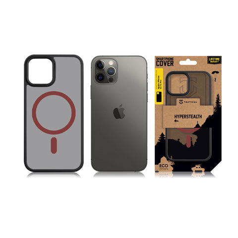 Tactical iPhone 12/iPhone 12 Pro Magforce Hyperstealth 2.0 Cover - 8596311250422 - Black/Red