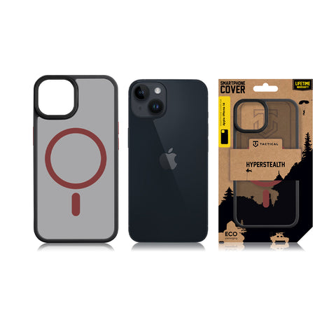 Tactical iPhone 14 Magforce Hyperstealth 2.0 Cover - 8596311250521 - Black/Red