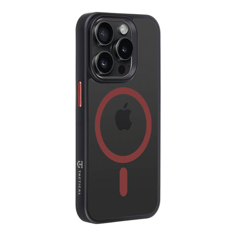 Tactical iPhone 15 Pro Magforce Hyperstealth 2.0 Cover - 8596311250606 - Black/Red