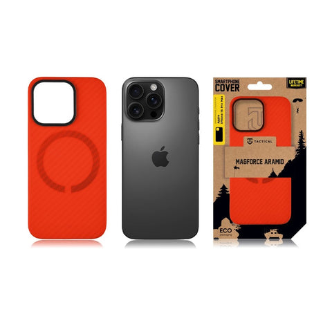 Tactical iPhone 16 Pro Max MagForce Aramid Limited Edition Cover - 8596311256417 - Bloody Mary