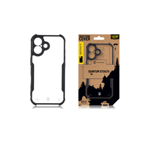 Tactical iPhone 16 Quantum Stealth Cover - 8596311256868 - Clear Black