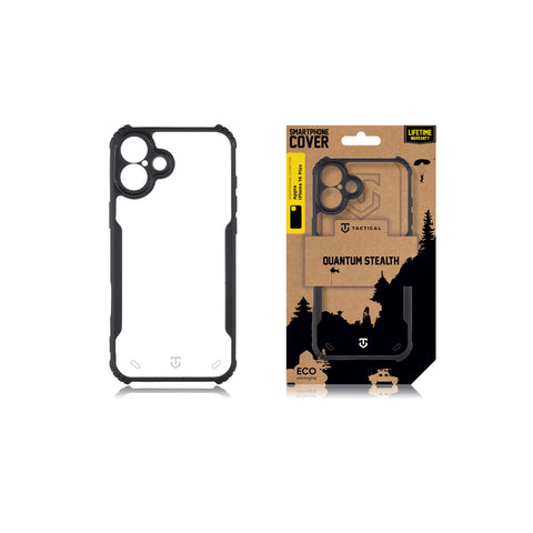 Tactical iPhone 16 Plus Quantum Stealth Cover - 8596311256875 - Clear Black