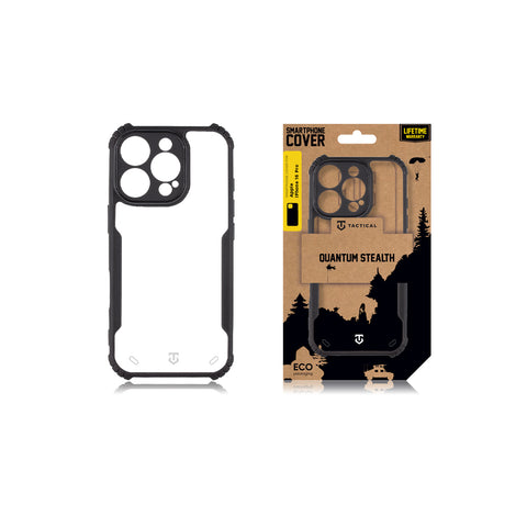Tactical iPhone 16 Pro Quantum Stealth Cover - 8596311256882 - Clear Black