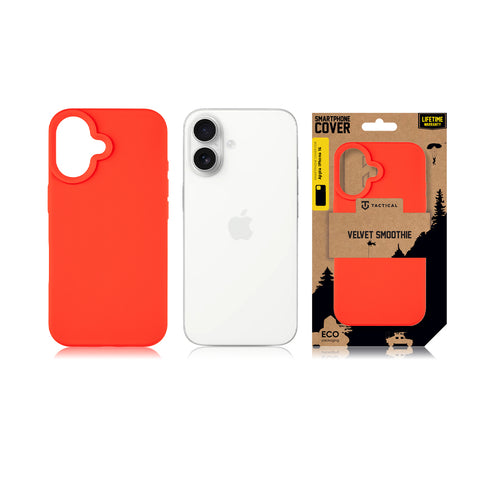 Tactical iPhone 16 Velvet Smoothie Cover - 8596311258534 - Chilli