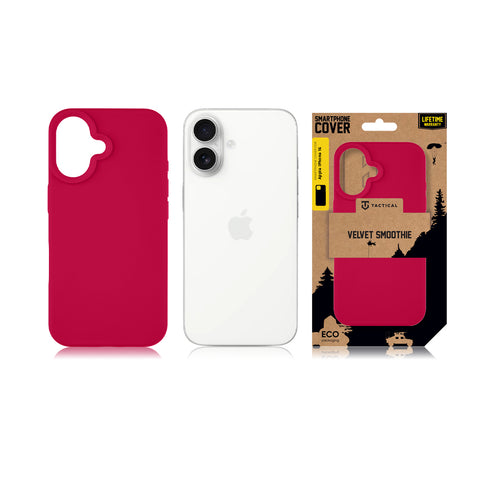 Tactical iPhone 16 Velvet Smoothie Cover - 8596311258565 - Sangria