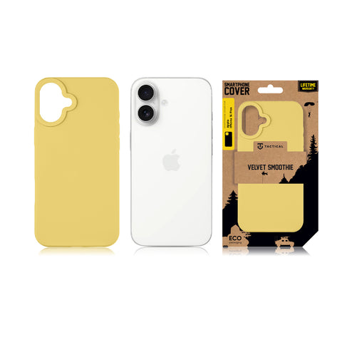 Tactical iPhone 16 Plus Velvet Smoothie Cover - 8596311258602 - Banana