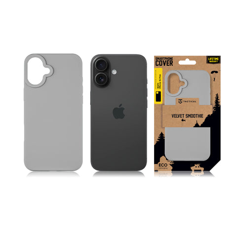Tactical iPhone 16 Plus Velvet Smoothie Cover - 8596311258626 - Foggy