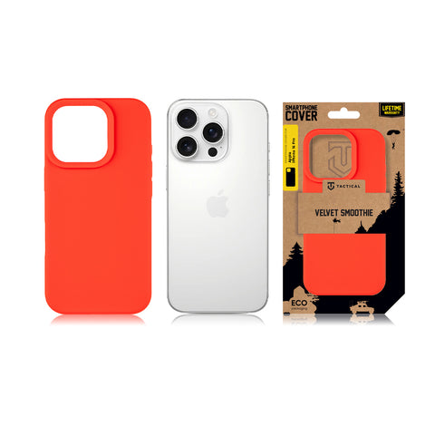 Tactical iPhone 16 Pro Velvet Smoothie Cover - 8596311258732 - Chilli