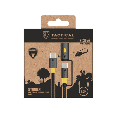 Tactical Stinger USB-C Cable - 8596311276927 - 1.5 Meter - Black