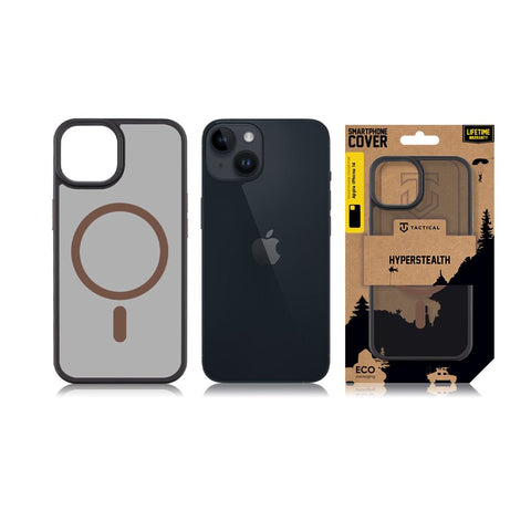Tactical iPhone 14 Magforce Hyperstealth 2.0 Cover - 8596311279263 - Black/Mocha Mousse