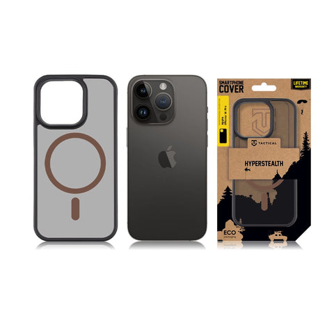 Tactical iPhone 14 Pro Magforce Hyperstealth 2.0 Cover - 8596311279270 - Black/Mocha Mousse