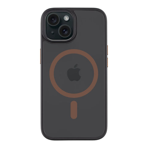 Tactical iPhone 15 Magforce Hyperstealth 2.0 Cover - 8596311279287 - Black/Mocha Mousse