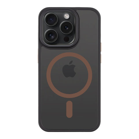 Tactical iPhone 15 Pro Magforce Hyperstealth 2.0 Cover - 8596311279294 - Black/Mocha Mousse